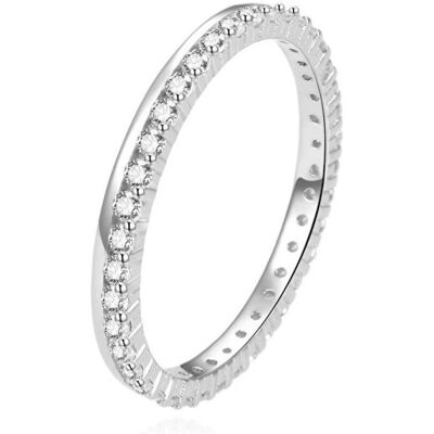 Beneto, Ring, Unique silver ring with zircons AGG227 - Circuit: 62 mm, (62, 925 Silber) Beneto, Ring, Unique silver ring with zircons AGG227 - Circuit: 62 mm, (62, 925 Silber)