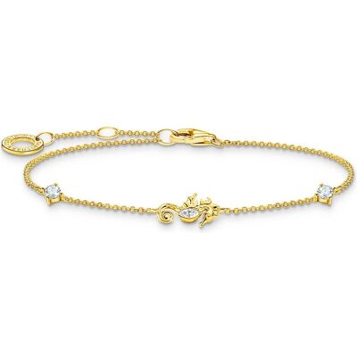 Thomas Sabo, Armschmuck, Armband Seepferdchen Gold - A2061-051-14-L19V, (19 cm, 925er Silber) Thomas Sabo, Armschmuck, Armband Seepferdchen Gold - A2061-051-14-L19V, (19 cm, 925er Silber)