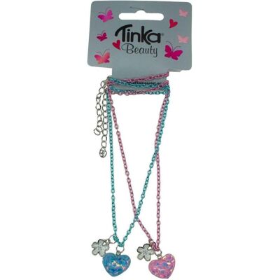 Tinka Magic, Halsschmuck, Tinka Beauty – Best-Friends Halskette mit 2 Herzen Tinka Magic, Halsschmuck, Tinka Beauty – Best-Friends Halskette mit 2 Herzen