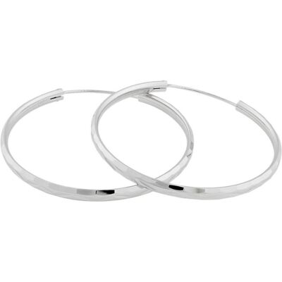 JVD, Ohrringe, Silver earrings rings SVLE0209XD500 - Diameter: 4 cm, (Silber) JVD, Ohrringe, Silver earrings rings SVLE0209XD500 - Diameter: 4 cm, (Silber)