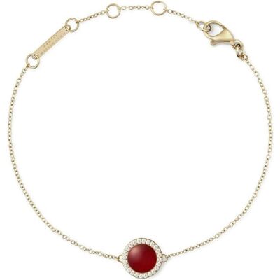Daniel Wellington, Armschmuck, Stylish Gold-Plated Bracelet With Agate And Crystals, (Edelstahl) Daniel Wellington, Armschmuck, Stylish Gold-Plated Bracelet With Agate And Crystals, (Edelstahl)