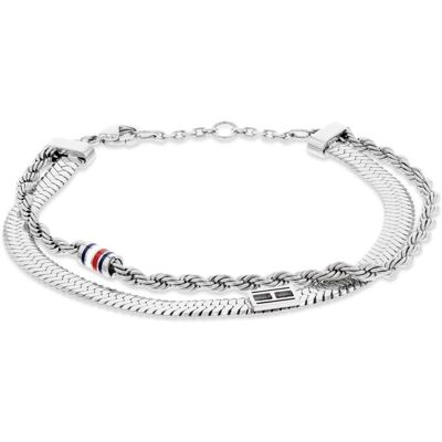 Tommy Hilfiger Armschmuck, - Double Layered Steel Bracelet 2780981, (16 cm, Edelstahl, Emaille) Tommy Hilfiger Armschmuck, - Double Layered Steel Bracelet 2780981, (16 cm, Edelstahl, Emaille)