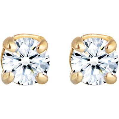Elli, Ohrringe, Klassische Solitär-Diamantohrringe, (585 Gelbgold) Elli, Ohrringe, Klassische Solitär-Diamantohrringe, (585 Gelbgold)