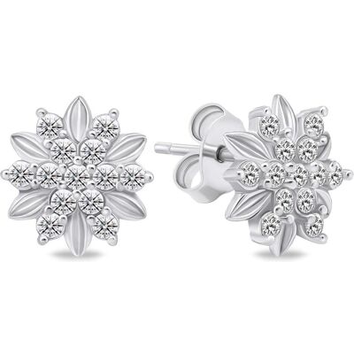 Brilio, Ohrringe, Silver - Silver stud earrings with zircons EA614W Brilio, Ohrringe, Silver - Silver stud earrings with zircons EA614W