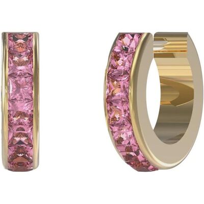 Guess Ohrringe, - Huggie Me Timeless Gold Plated Crystal Earrings JUBE03134JWYGFCT/U, (Stahl) Guess Ohrringe, - Huggie Me Timeless Gold Plated Crystal Earrings JUBE03134JWYGFCT/U, (Stahl)