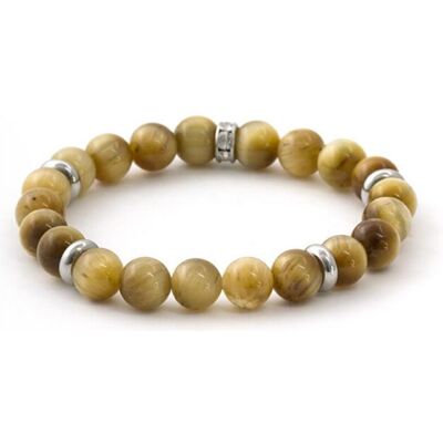 Beneto, Armschmuck, Beaded bracelet made of solar tiger eye MINK109 / 17 Beneto, Armschmuck, Beaded bracelet made of solar tiger eye MINK109 / 17