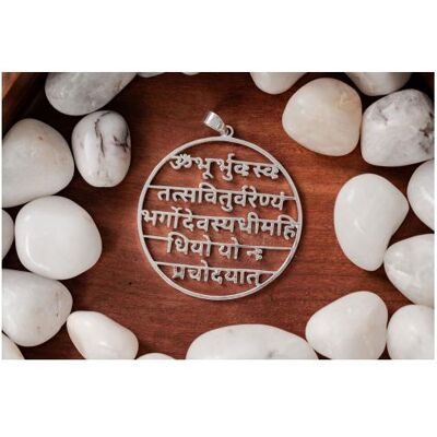 Berk, Kettenanhänger, Amulett „Gayatri Mantra“ Berk, Kettenanhänger, Amulett „Gayatri Mantra“
