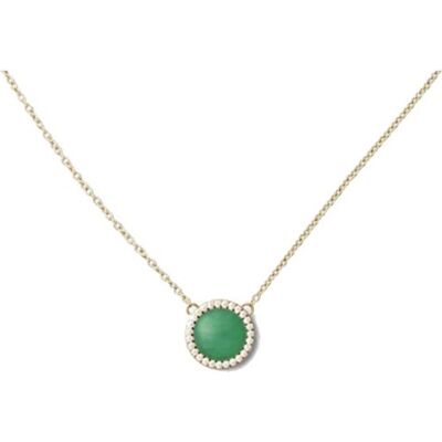 Daniel Wellington, Halsschmuck, - Beautiful gold-plated necklace with jadeite and crystals Audrey DW00401442, (Jadeit) Daniel Wellington, Halsschmuck, - Beautiful gold-plated necklace with jadeite and crystals Audrey DW00401442, (Jadeit)