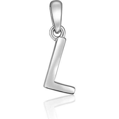 JVD, Kettenanhänger, Minimalistischer Silber Buchstabe 'L' Anhänger SVLP0948XH2000L, (Silber) JVD, Kettenanhänger, Minimalistischer Silber Buchstabe 'L' Anhänger SVLP0948XH2000L, (Silber)