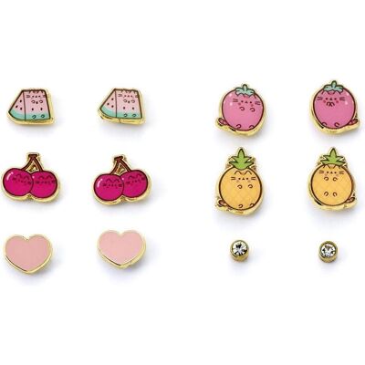 Carat, Ohrringe, Fruity Stud Earrings - Pusheen Themed by Kellica, (Zinklegierung) Carat, Ohrringe, Fruity Stud Earrings - Pusheen Themed by Kellica, (Zinklegierung)