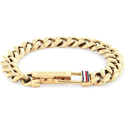 Tommy Hilfiger Armschmuck, - Gold-plated stylish bracelet for men 2790665, (Stahl) Tommy Hilfiger Armschmuck, - Gold-plated stylish bracelet for men 2790665, (Stahl)