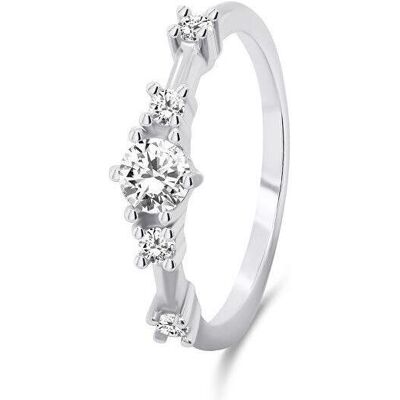 Brilio, Ring, Silver - Charming silver ring with zircons RI040W - Circuit: 58 mm, (58, 925 Silber) Brilio, Ring, Silver - Charming silver ring with zircons RI040W - Circuit: 58 mm, (58, 925 Silber)