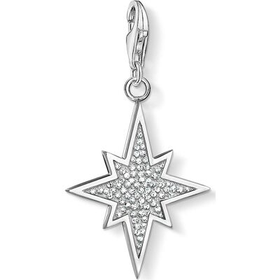 Thomas Sabo, Kettenanhänger, Charm-Anhänger Glitzerstern, (Silber) Thomas Sabo, Kettenanhänger, Charm-Anhänger Glitzerstern, (Silber)