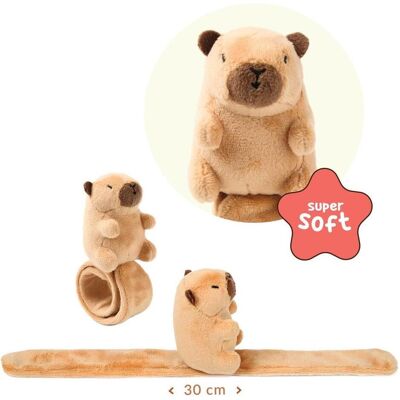 Trendhaus, Armschmuck, Snap-Armband Capybara Happy Life, (30 cm, Plüsch, Polyester) Trendhaus, Armschmuck, Snap-Armband Capybara Happy Life, (30 cm, Plüsch, Polyester)