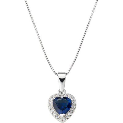 Amen, Halsschmuck, Titanic CLTICBBL Zirconia Silver Necklace (Chain. Pendant), (925er Silber, 45 cm) Amen, Halsschmuck, Titanic CLTICBBL Zirconia Silver Necklace (Chain. Pendant), (925er Silber, 45 cm)