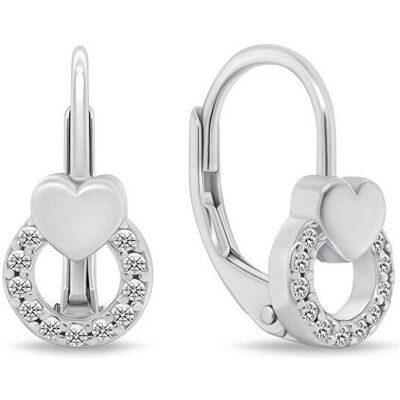 Brilio, Ohrringe, Charming silver dangling earrings with zircons EA1276W, (Silber, Zirkonia) Brilio, Ohrringe, Charming silver dangling earrings with zircons EA1276W, (Silber, Zirkonia)