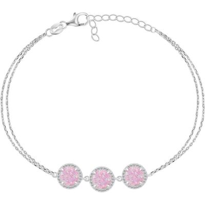 Brilio, Armschmuck, Silver - Charming silver bracelet with synthetic opals BRC71WP Brilio, Armschmuck, Silver - Charming silver bracelet with synthetic opals BRC71WP