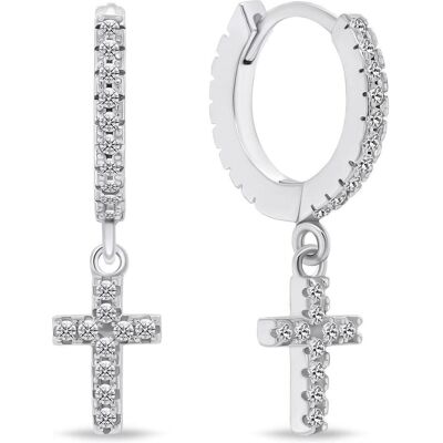 Brilio, Ohrringe, Silver - KřÞek EA736W shiny circular earrings, (Silber) Brilio, Ohrringe, Silver - KřÞek EA736W shiny circular earrings, (Silber)