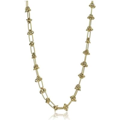Marc Halsschmuck, Malone - Gold-plated steel necklace Jordan Gold Necklace MCN24011G, (Stahl) Marc Halsschmuck, Malone - Gold-plated steel necklace Jordan Gold Necklace MCN24011G, (Stahl)