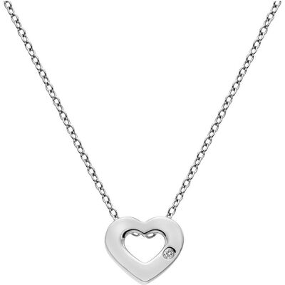 Hot Diamonds, Halsschmuck, Diamant Amulett Herz Halskette, (Silber 925, 40 - 45 cm) Hot Diamonds, Halsschmuck, Diamant Amulett Herz Halskette, (Silber 925, 40 - 45 cm)