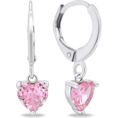 Brilio, Ohrringe, Silver - Silver hoop earrings Hearts EA654WP Brilio, Ohrringe, Silver - Silver hoop earrings Hearts EA654WP