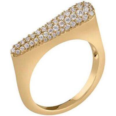 Guess Ring, - Gold plated fashion ring with cubic zirconia Nuances JSBR04500JWYG - Circuit: 52 mm, (52) Guess Ring, - Gold plated fashion ring with cubic zirconia Nuances JSBR04500JWYG - Circuit: 52 mm, (52)