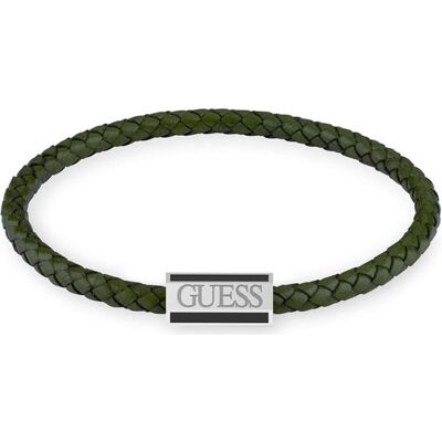 Guess Armschmuck, Acapulco green leather bracelet JUMB02142JWSTDGS, (Leder) Guess Armschmuck, Acapulco green leather bracelet JUMB02142JWSTDGS, (Leder)