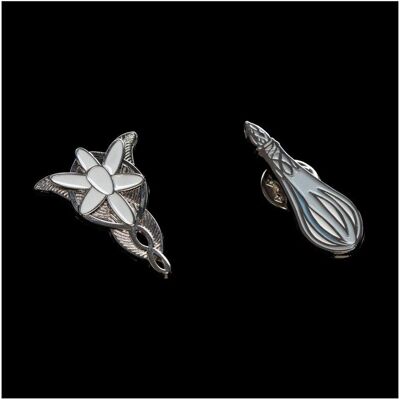 Weta Workshop, Anstecknadel, Herr der Ringe Ansteck-Pin Doppelpack Evenstar & Galadriel's Phial Weta Workshop, Anstecknadel, Herr der Ringe Ansteck-Pin Doppelpack Evenstar & Galadriel's Phial