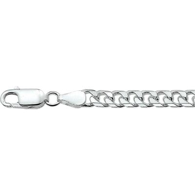 Vigor, Halsschmuck, Halskette Schwere Gourmet 5,0 mm - Silber, (Silber) Vigor, Halsschmuck, Halskette Schwere Gourmet 5,0 mm - Silber, (Silber)
