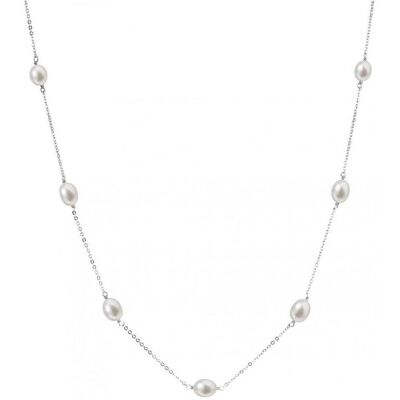 Evolution Group, Halsschmuck, Silver necklace with 7 real pearls Pavona 22016.1 (L), (Silber) Evolution Group, Halsschmuck, Silver necklace with 7 real pearls Pavona 22016.1 (L), (Silber)