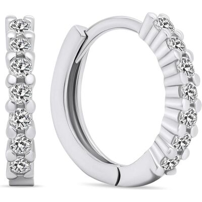 Brilio, Ohrringe, Silver - Sparkling round earrings with zircons EA665W Brilio, Ohrringe, Silver - Sparkling round earrings with zircons EA665W