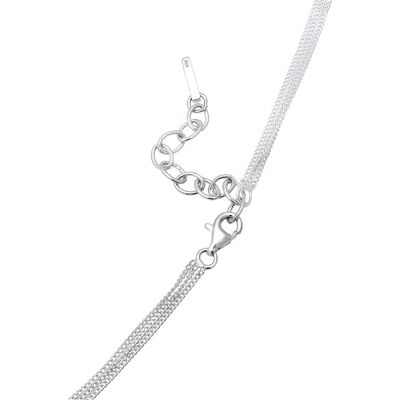 Elli, Halsschmuck, Halskette Layer Kugel Dreieck Rechteck Geo 925 Silber, (925 Sterling Silber, 40 cm) Elli, Halsschmuck, Halskette Layer Kugel Dreieck Rechteck Geo 925 Silber, (925 Sterling Silber, 40 cm)