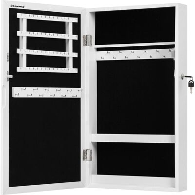 Songmics, Uhrenbox + Schmuckaufbewahrung, Mirror, Weiss Songmics, Uhrenbox + Schmuckaufbewahrung, Mirror, Weiss