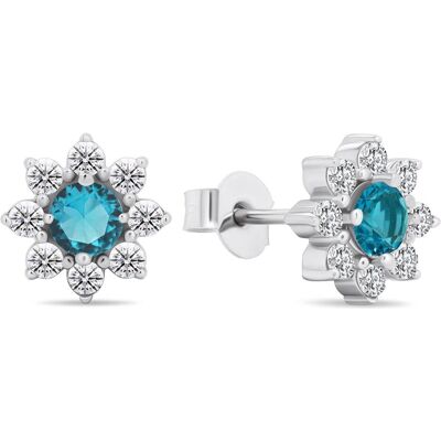 Brilio, Ohrringe, Silver - Decent silver earrings with cubic zirconia Flowers EA577WAQ, (Silber) Brilio, Ohrringe, Silver - Decent silver earrings with cubic zirconia Flowers EA577WAQ, (Silber)