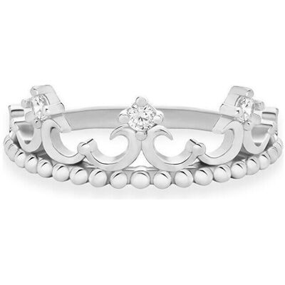 Brilio, Ring, Silver - Original silver ring Crown RI115W - Circuit: 48 mm, (48) Brilio, Ring, Silver - Original silver ring Crown RI115W - Circuit: 48 mm, (48)