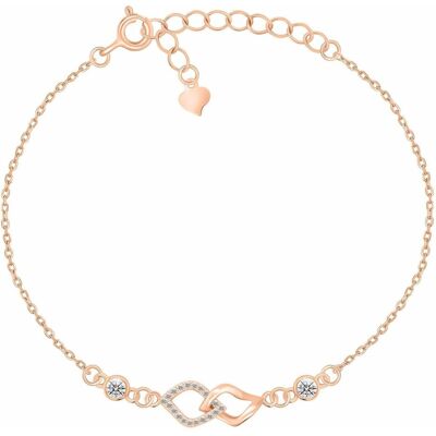 Brilio, Armschmuck, Silver - Elegant gold-plated bracelet with zircons BRC157Y, (Bronze) Brilio, Armschmuck, Silver - Elegant gold-plated bracelet with zircons BRC157Y, (Bronze)