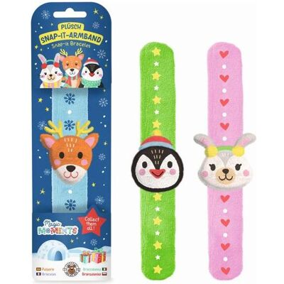 Trendhaus, Armschmuck, MAGIC MOMENTS SNOW FRIENDS Plüsch Snap-Armband, 3-fach sortiert, (20 cm, Plüsch) Trendhaus, Armschmuck, MAGIC MOMENTS SNOW FRIENDS Plüsch Snap-Armband, 3-fach sortiert, (20 cm, Plüsch)