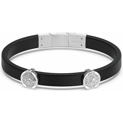 Guess Armschmuck, MenÂ's leather bracelet Lion King JUMB03013JWSTT/U, (Edelstahl, Leder) Guess Armschmuck, MenÂ's leather bracelet Lion King JUMB03013JWSTT/U, (Edelstahl, Leder)