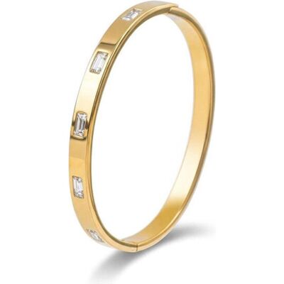 Marc Armschmuck, Elegantes massives Armband mit klaren Kristallen Dor MCB250400G Marc Armschmuck, Elegantes massives Armband mit klaren Kristallen Dor MCB250400G