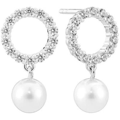 Sif Jakobs, Ohrringe, - Charming silver earrings with pearls Biella SJ-E2430-PCZ, (Silber) Sif Jakobs, Ohrringe, - Charming silver earrings with pearls Biella SJ-E2430-PCZ, (Silber)