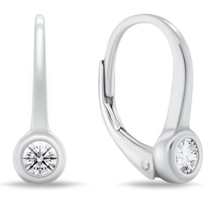 Brilio, Ohrringe, Silver - Elegant silver earrings with zircons EA17, (Silber) Brilio, Ohrringe, Silver - Elegant silver earrings with zircons EA17, (Silber)
