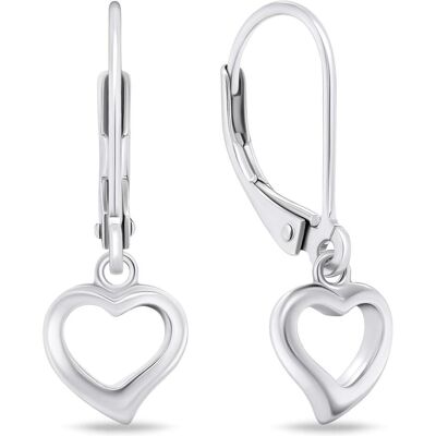 Brilio, Ohrringe, Silver - Romantic silver earrings Hearts EA729W, (Silber) Brilio, Ohrringe, Silver - Romantic silver earrings Hearts EA729W, (Silber)