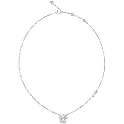 Guess Halsschmuck, Beautiful Shining Winter Flower Steel Necklace JUBN04466JWRHT/U, (Stahl) Guess Halsschmuck, Beautiful Shining Winter Flower Steel Necklace JUBN04466JWRHT/U, (Stahl)