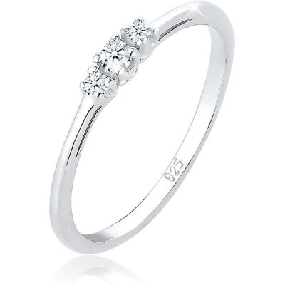 Elli, Ring, mit Diamant (0.06 ct.), (52, 925 Silber) Elli, Ring, mit Diamant (0.06 ct.), (52, 925 Silber)