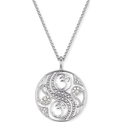 Engelsrufer, Halsschmuck, Halskette Balance, (925 Silber rhodiniert, Silber rhodiniert, 50 cm) Engelsrufer, Halsschmuck, Halskette Balance, (925 Silber rhodiniert, Silber rhodiniert, 50 cm)