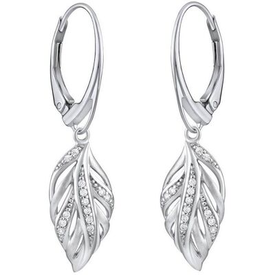 Silvego, Ohrringe, Beautiful silver earrings with zircons Eria FW8765X, (Silber) Silvego, Ohrringe, Beautiful silver earrings with zircons Eria FW8765X, (Silber)