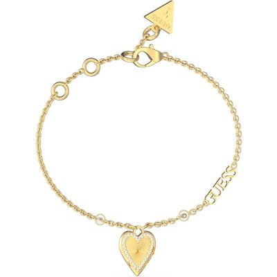 Guess Armschmuck, Delicate gold-plated Love Me Tender bracelet JUBB03242JWYG - Dimension: 14.5 - 18.5 cm - S, (18.50 cm, Edelstahl mit Gold-Plattierung) Guess Armschmuck, Delicate gold-plated Love Me Tender bracelet JUBB03242JWYG - Dimension: 14.5 - 18.5 cm - S, (18.50 cm, Edelstahl mit Gold-Plattierung)