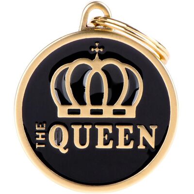 Myfamily, Kettenanhänger, MyFa tegn charm, the queen, L, sort Myfamily, Kettenanhänger, MyFa tegn charm, the queen, L, sort