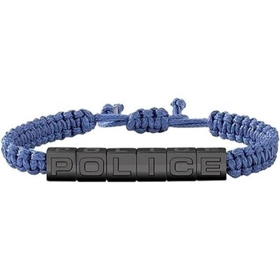Police, Armschmuck, - Rackwick blue textile bracelet PJ26453BSUN02, (19 cm, Nylon) Police, Armschmuck, - Rackwick blue textile bracelet PJ26453BSUN02, (19 cm, Nylon)