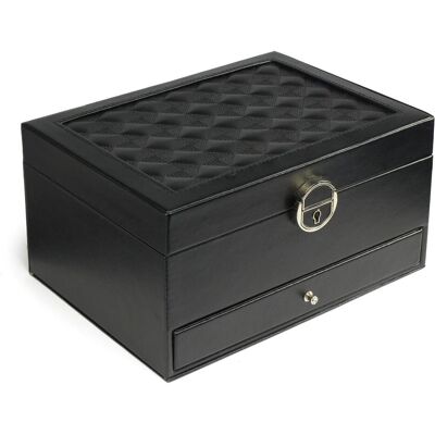 Cimi, Uhrenbox + Schmuckaufbewahrung, Gillian Jones - Large classic jewelry box - Black - Large, Schwarz Cimi, Uhrenbox + Schmuckaufbewahrung, Gillian Jones - Large classic jewelry box - Black - Large, Schwarz